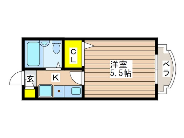 コスモハイツの物件間取画像